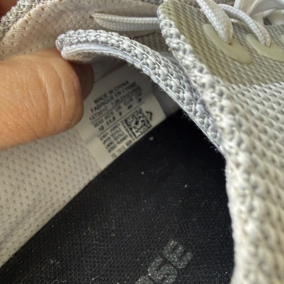 CONVERSE Mens 10 Silver Gray White Low Top Casual Lace Up Sneakers Box 1A - Picture 5 of 5